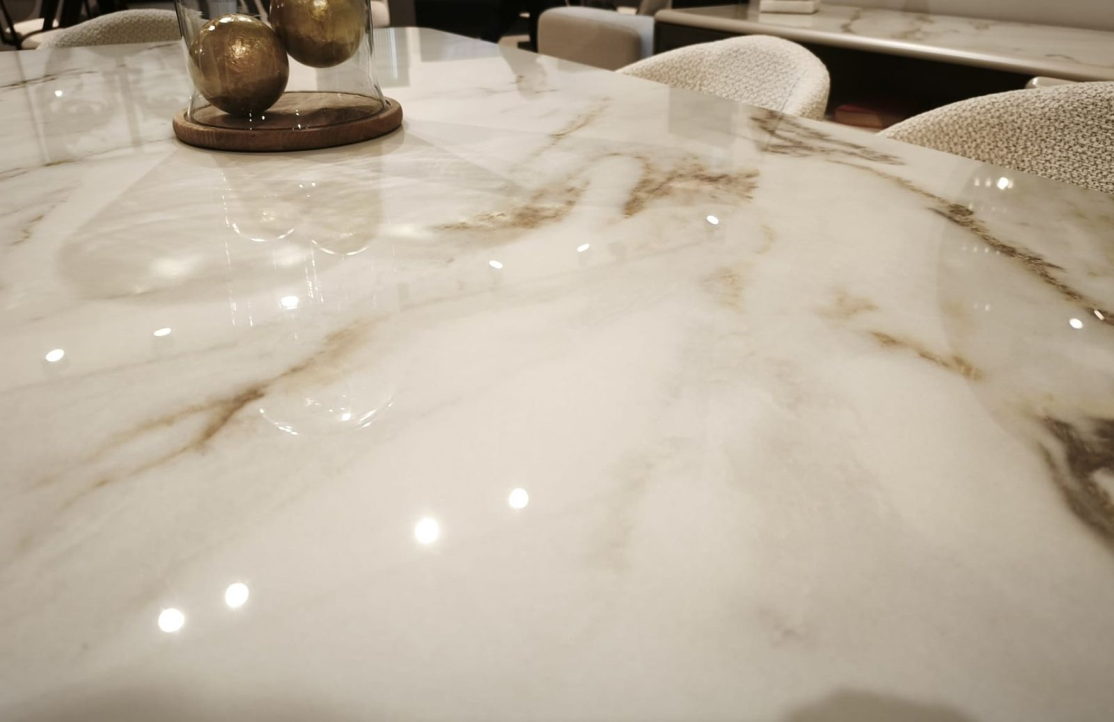 OUTLET - BDZ - Calviro Yemek Odası Takımı + Tv Ünitesi + Orta + Yan Sehpa