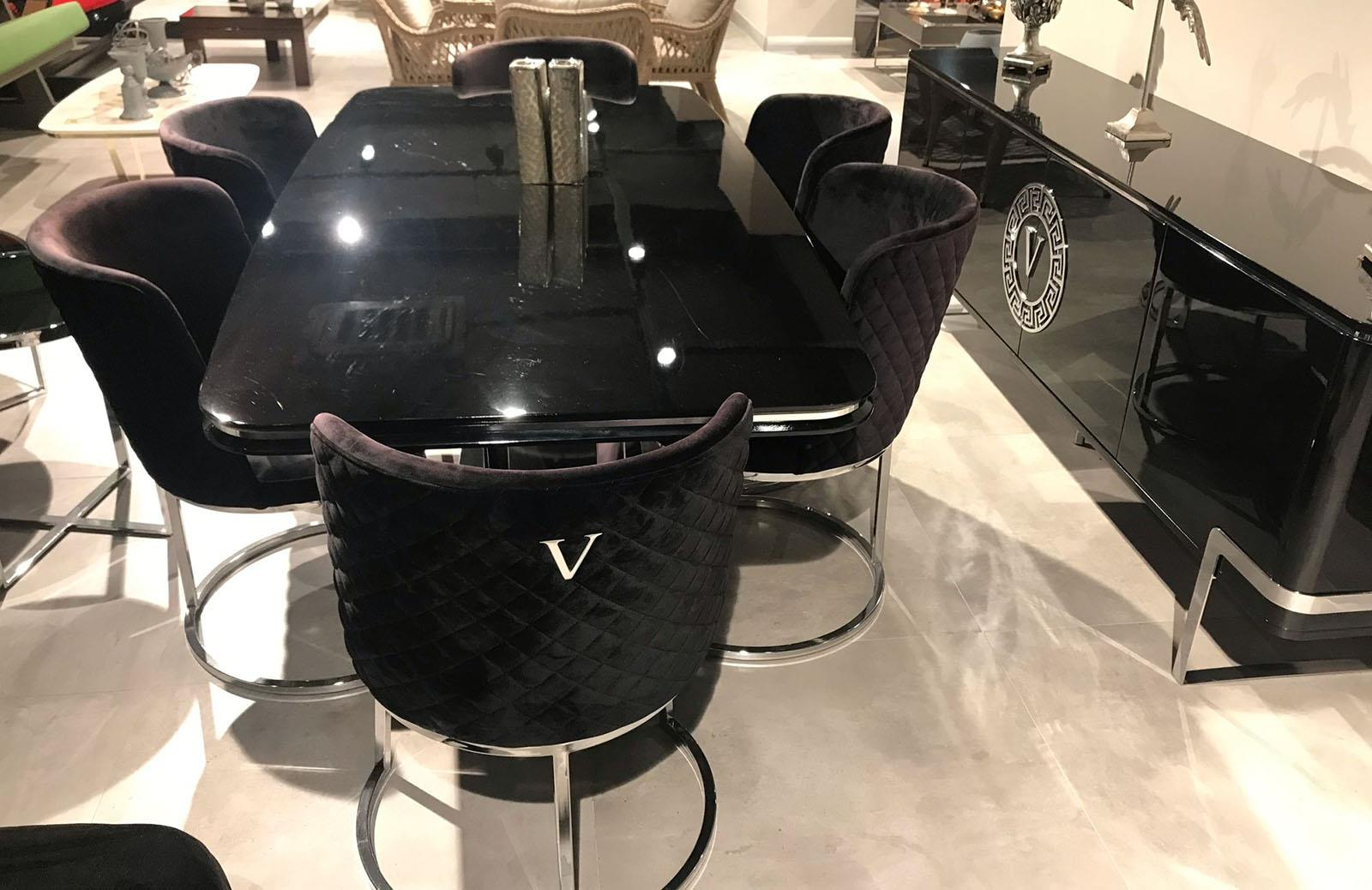 OUTLET - İMS - Velvet Yemek Odası Takımı + Tv Ünitesi + Büyük Orta Sehpa+ Küçük Orta Sehpa+ Yan Sehpa