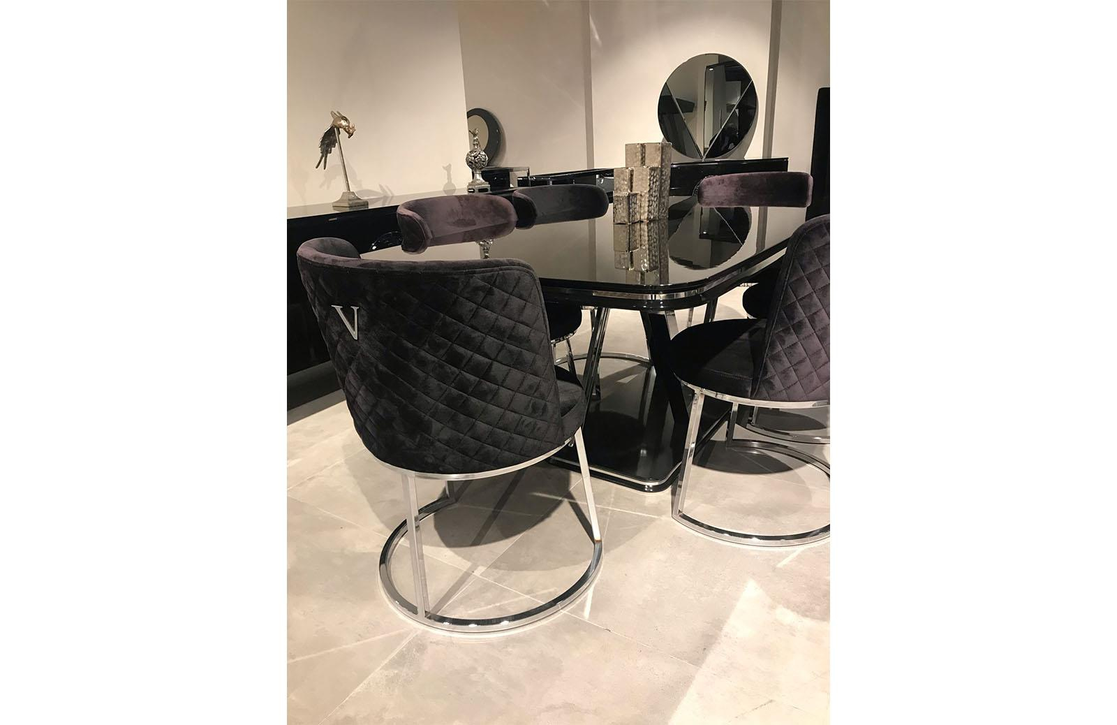 OUTLET - İMS - Velvet Yemek Odası Takımı + Tv Ünitesi + Büyük Orta Sehpa+ Küçük Orta Sehpa+ Yan Sehpa