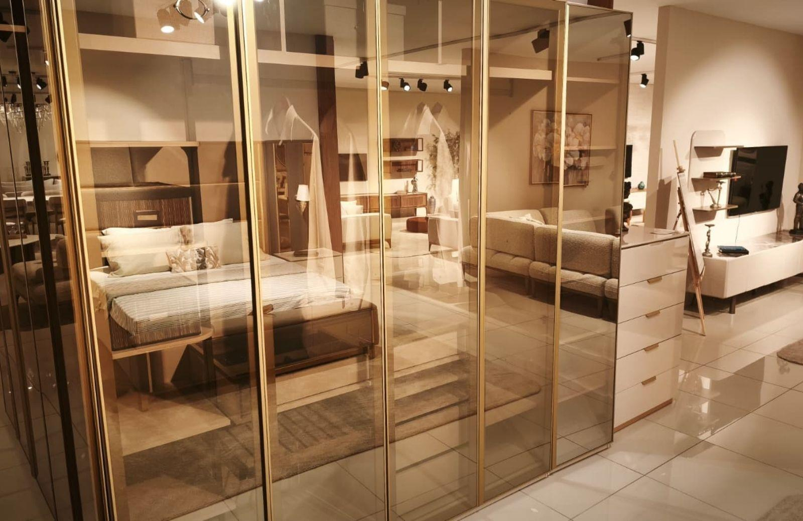 OUTLET - KÇK - Lemis Yatak Odası Takımı Köşe Dolaplı Çamaşırlıklı