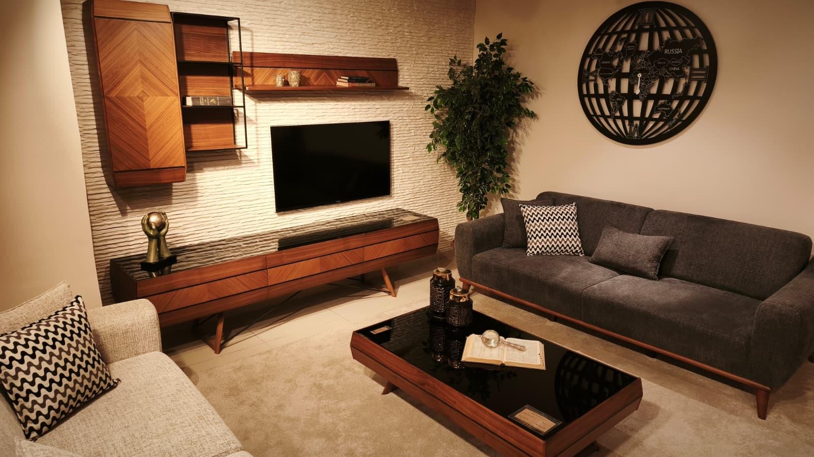 OUTLET - KÇK - Zoya Yemek Odası Takımı + Tv Ünitesi + Orta Sehpa