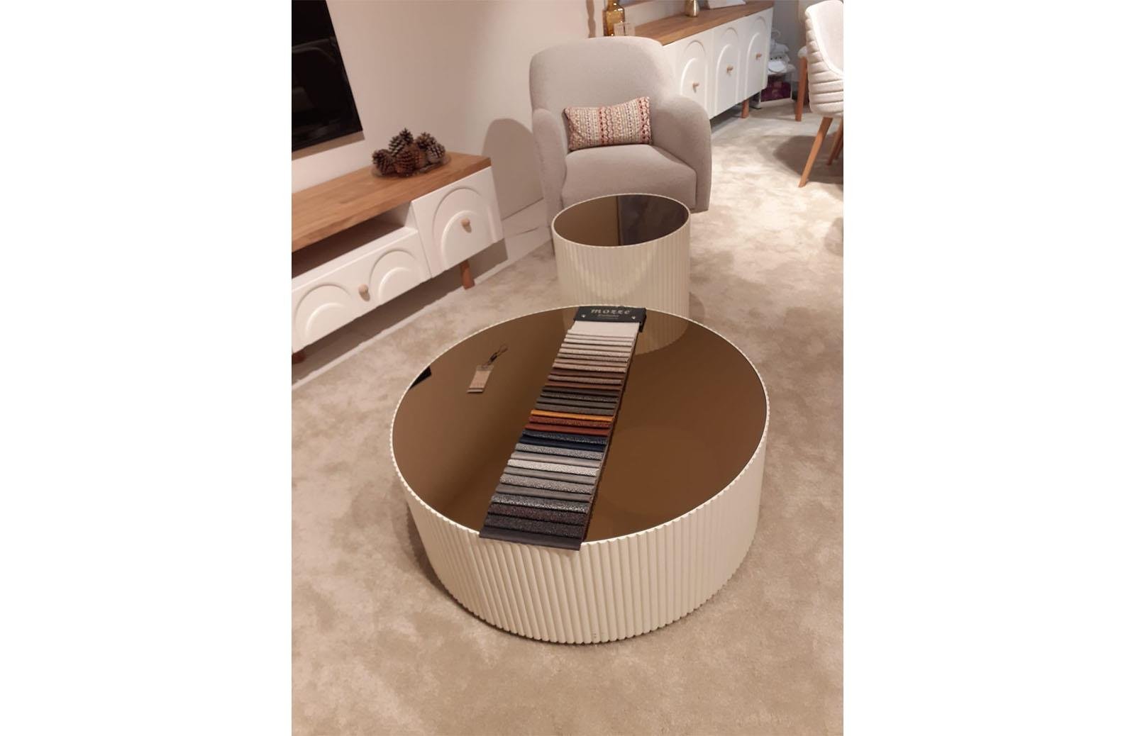 OUTLET - MDK1 - Morten Yemek Odası Takımı + Tv Ünitesi + Orta Sehpa + Yan Sehpa