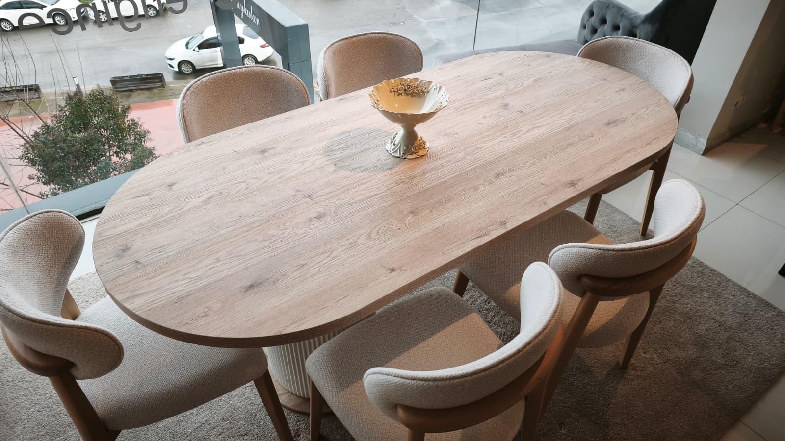 OUTLET- MLT- Lusia Yemek Odası Takımı + Tv Ünitesi + Orta Sehpa