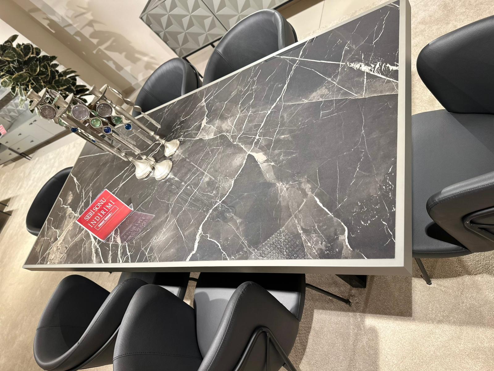 OUTLET - MOB - Liset Yemek Odası Takımı + Tv Ünitesi + Sehpalar