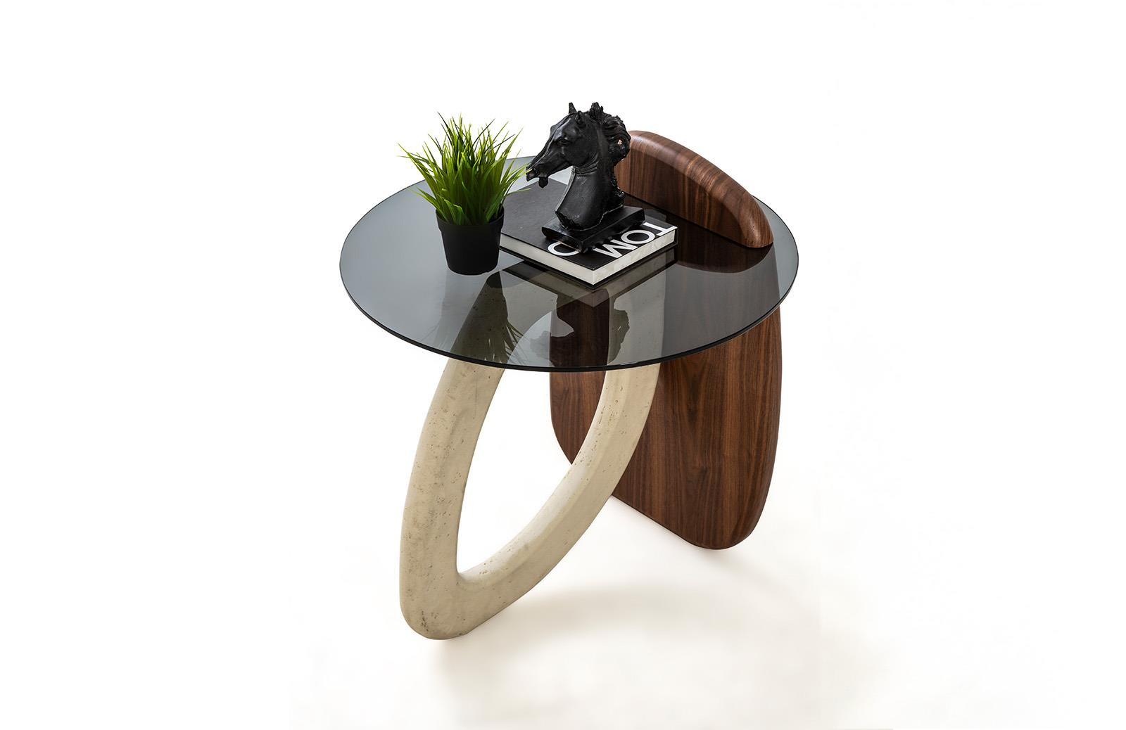 Sassari Yan Sehpa Travertine