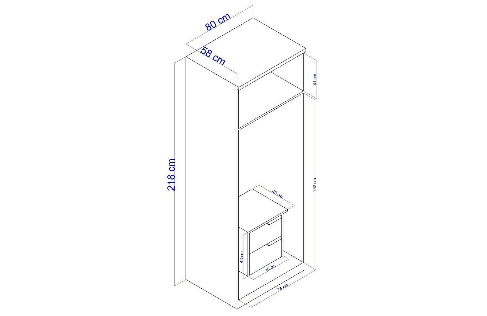 Skova 2 Kapaklı Dolap