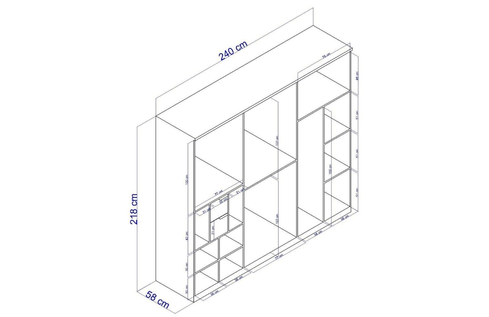 Skova 6 Kapaklı Dolap