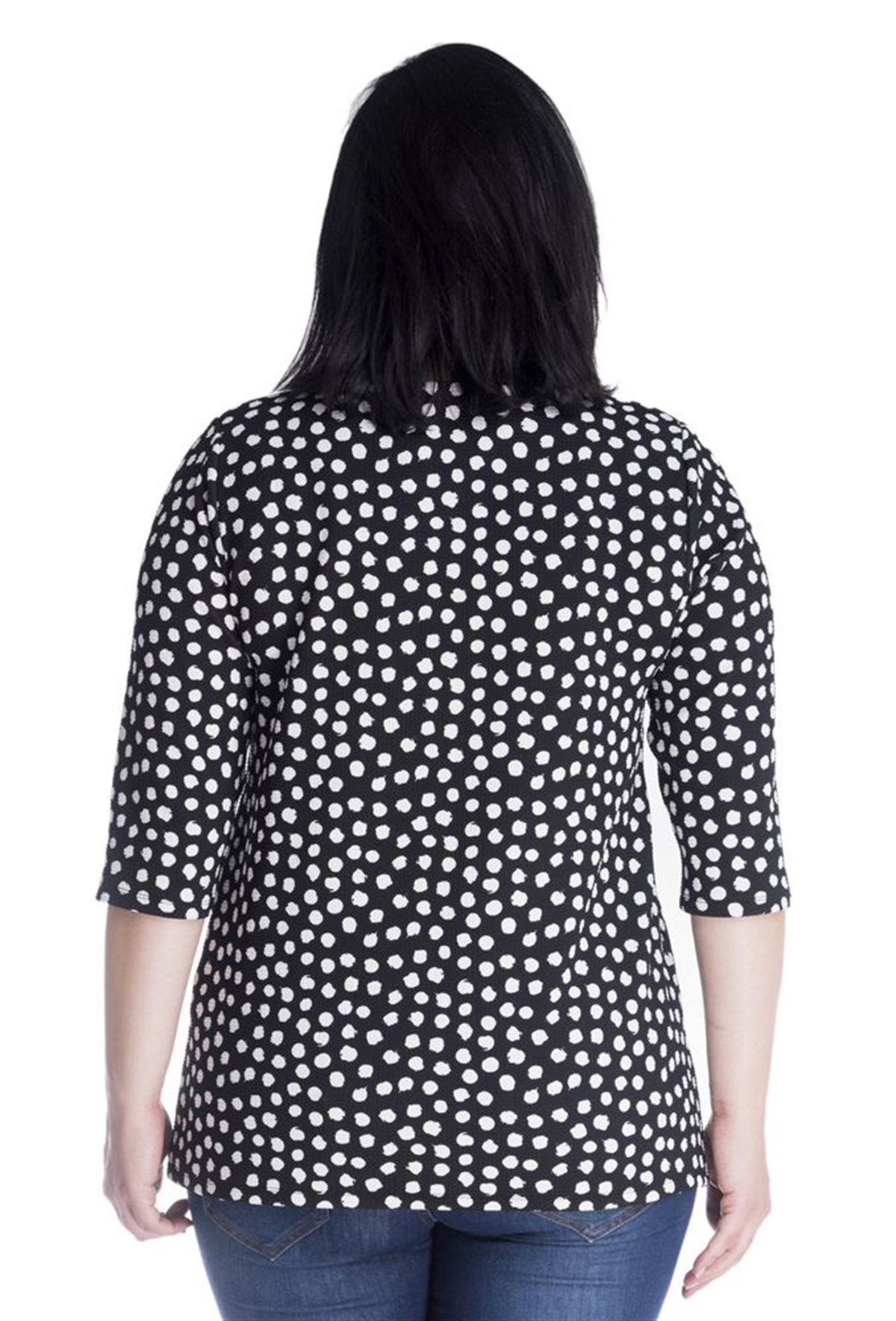 3/4 Kollu Örme BluzMYLINE13360-m