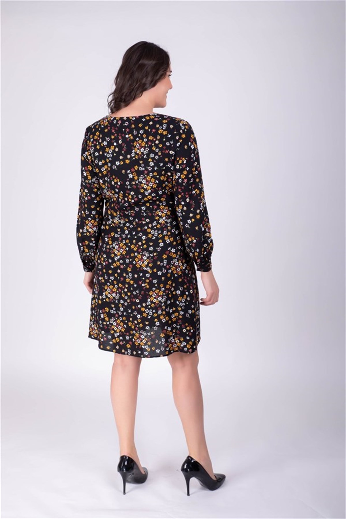 Anvelop Çiçekli ElbiseMYLINE34248