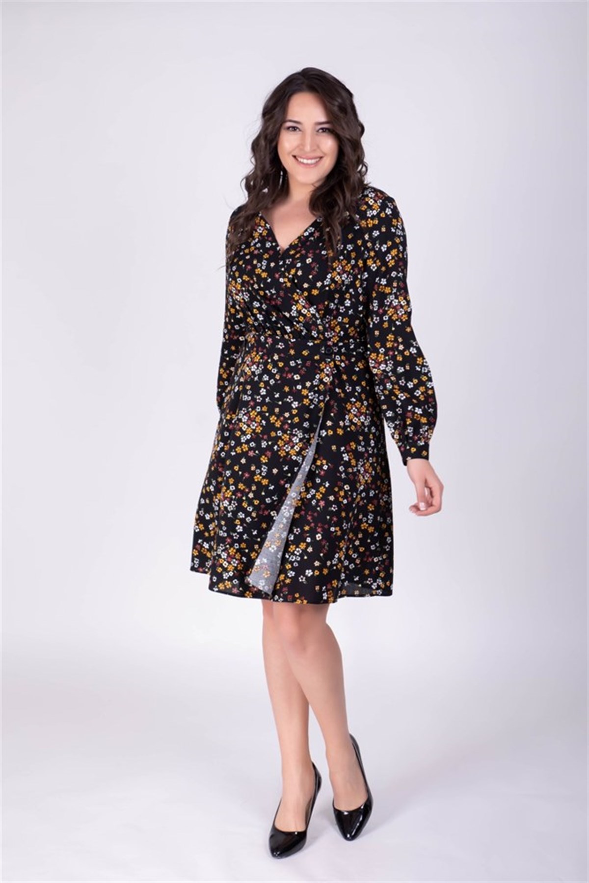 Anvelop Çiçekli ElbiseMYLINE34248