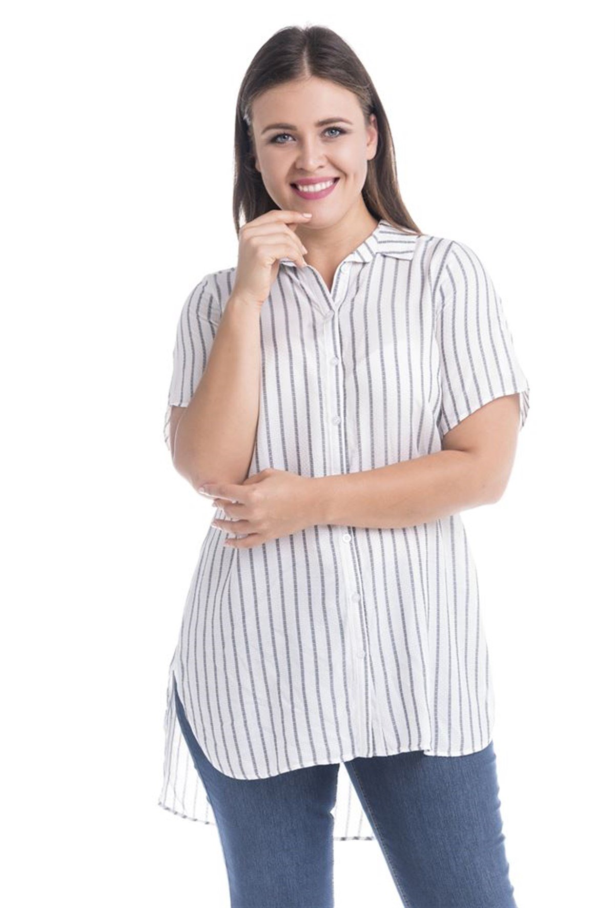 Arkası Baskılı TunikMYLINE13005-m