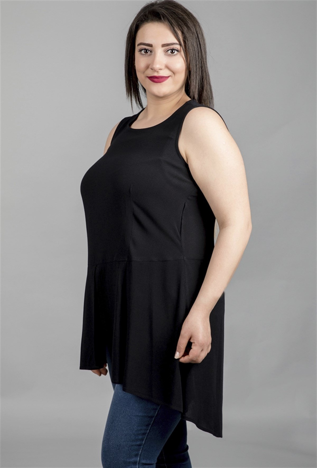 Belden Detaylı Uzun BluzMYLINE23691-m