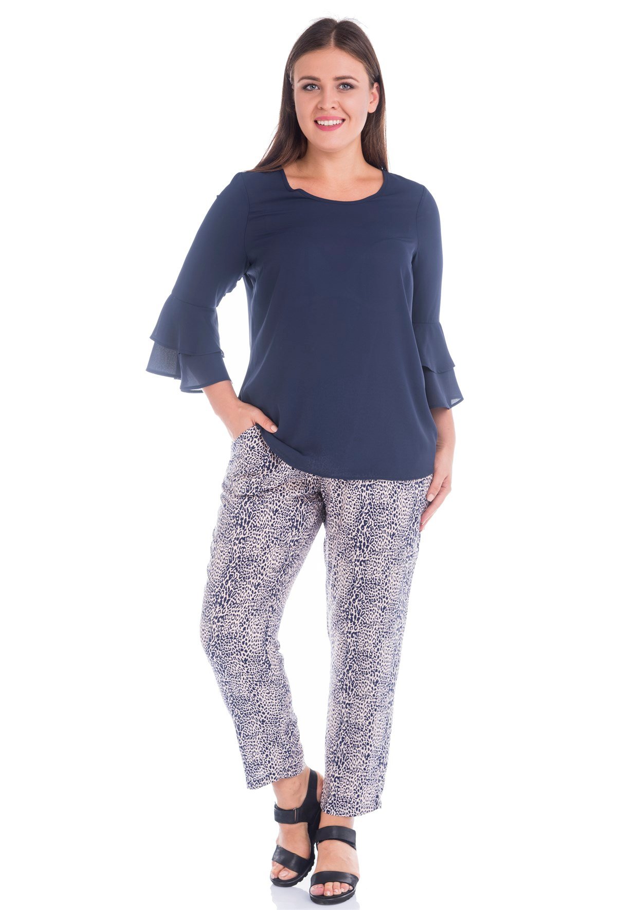 Beli Lastikli Bağcıklı PantolonMYLINE12372-m