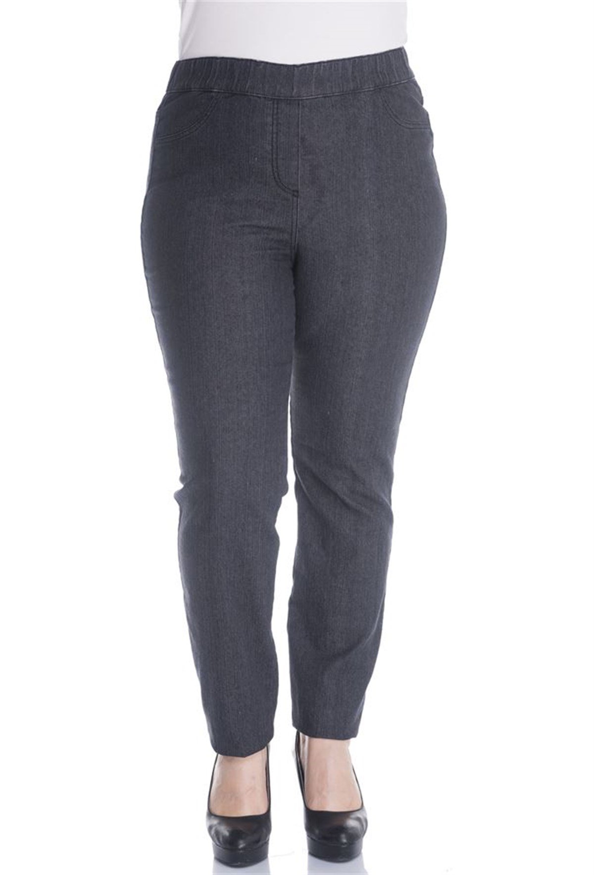 Beli Lastikli Denim PantolonMYLINE13401-m