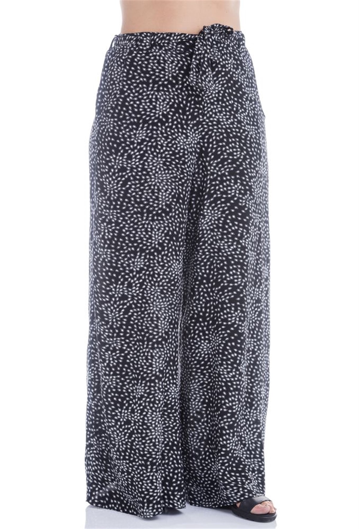 Beli Lastikli Geniş Paçalı PantolonMYLINE13015-m