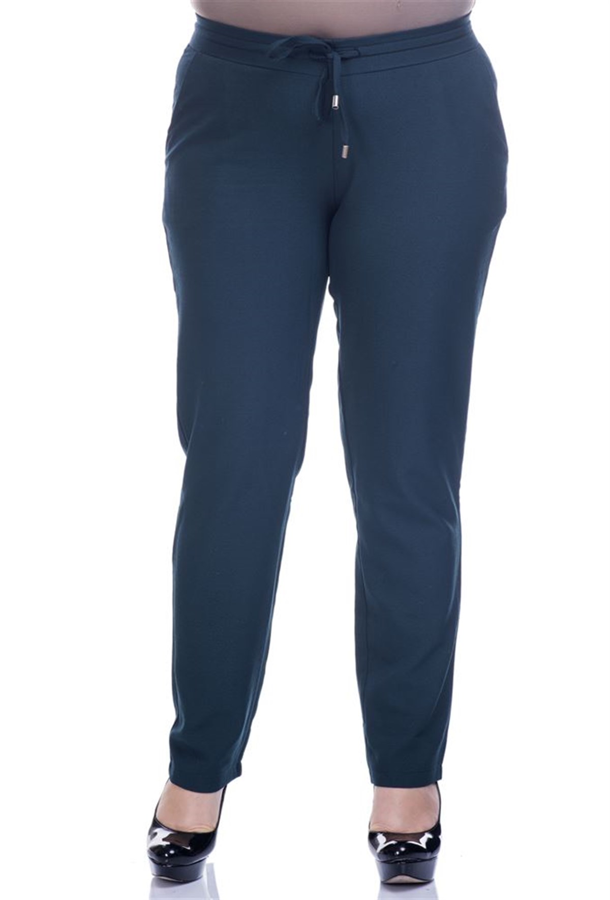 Beli Lastikli Krep PantolonMYLINE12397-m
