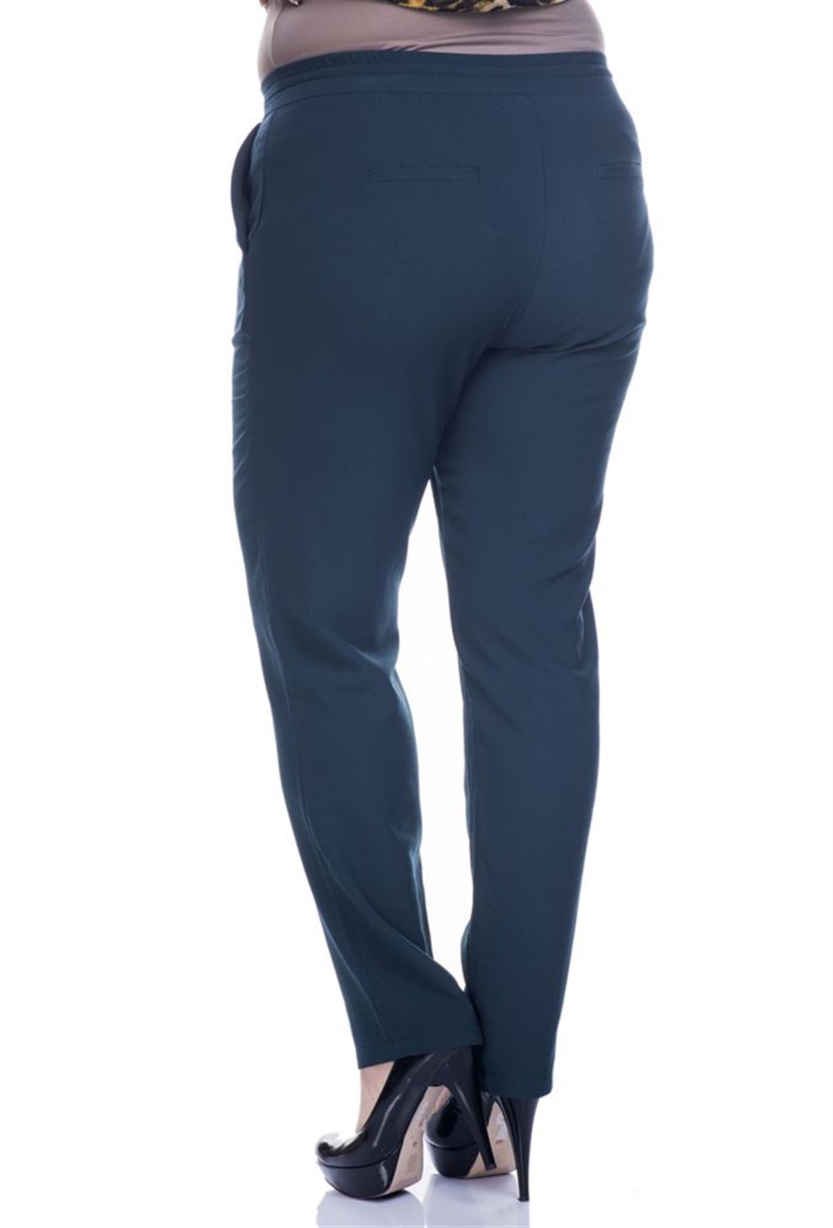 Beli Lastikli Krep PantolonMYLINE12397-m
