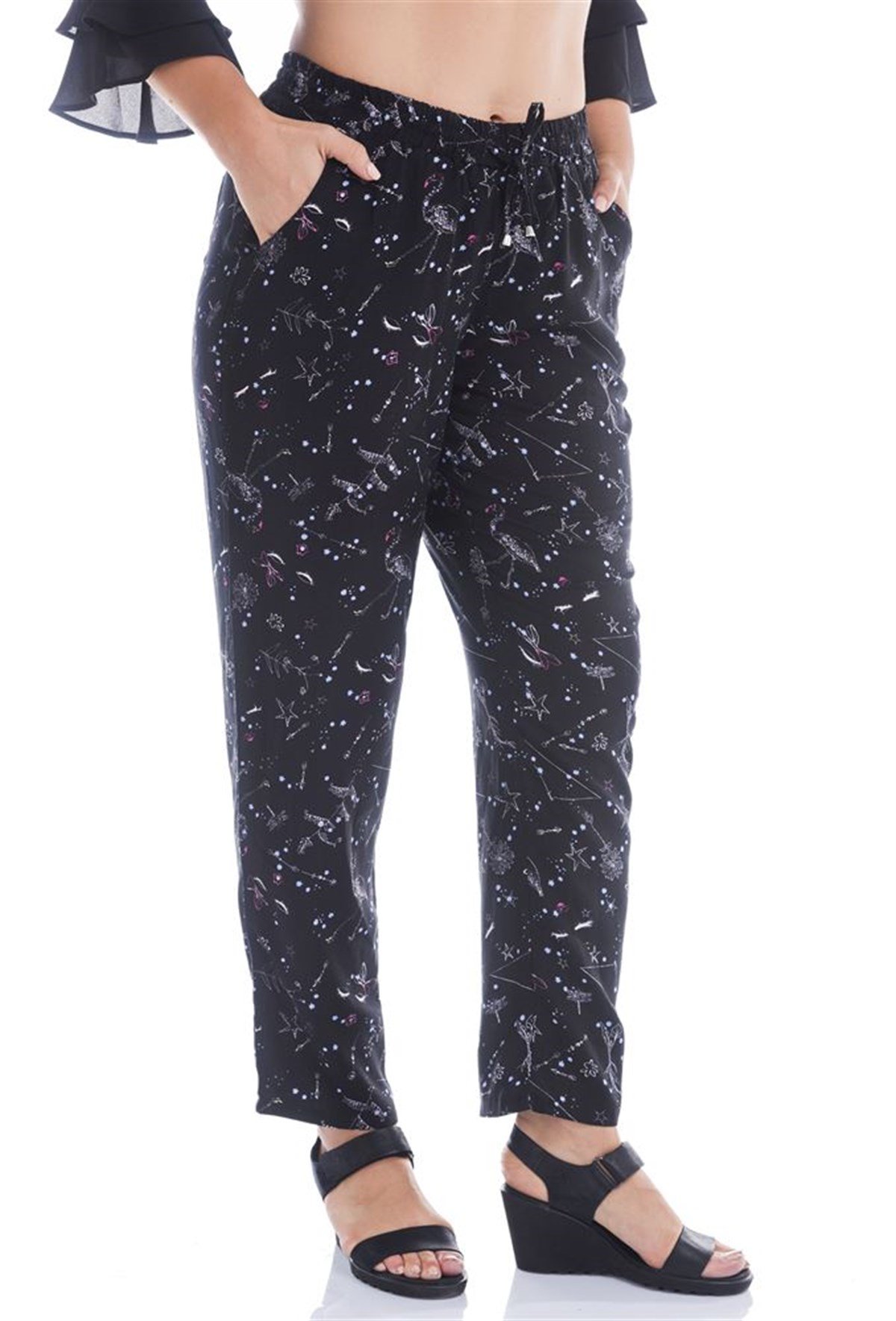 Beli Lastikli PantolonMYLINE13008-m