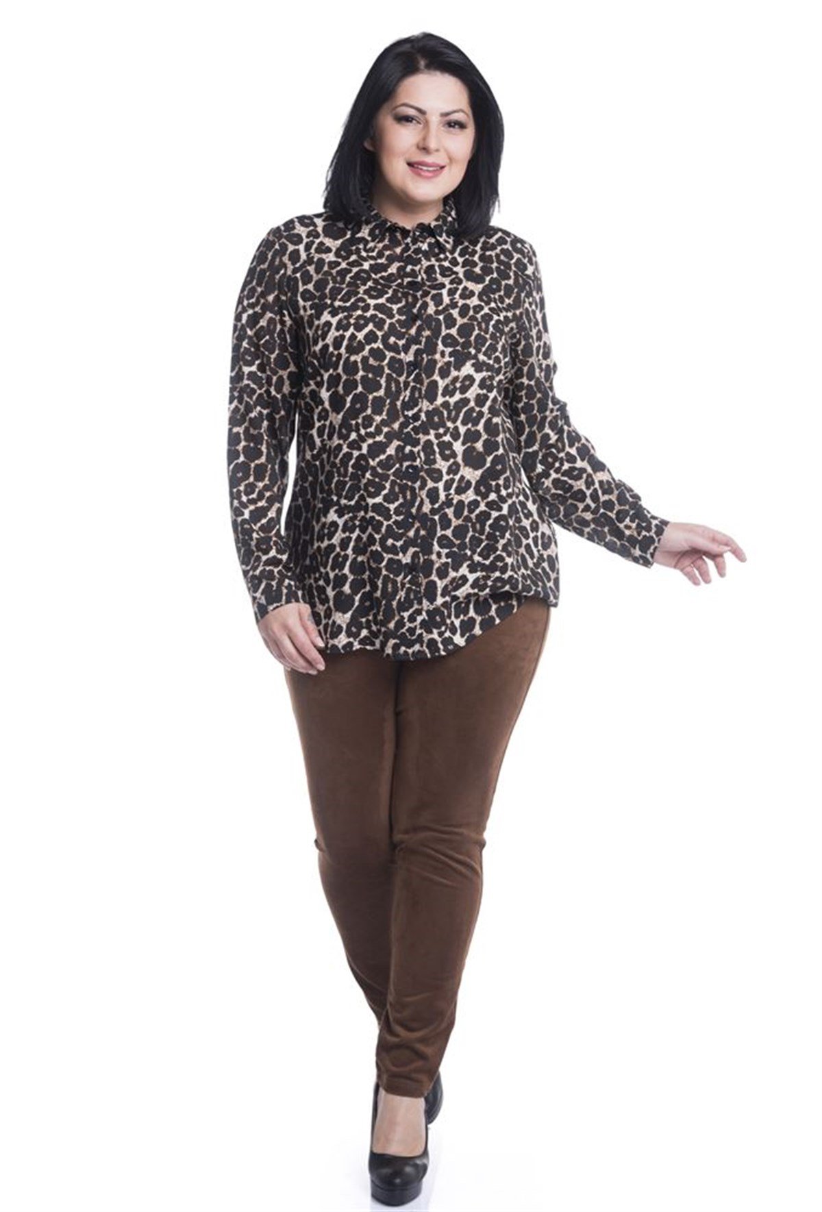 Beli Lastikli Süet PantolonMYLINE13408-m