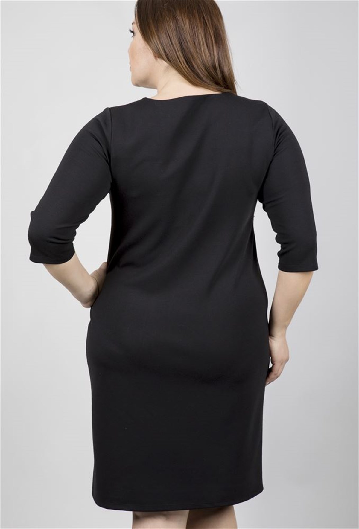 Broşlu Punto ElbiseMYLINE23633-m