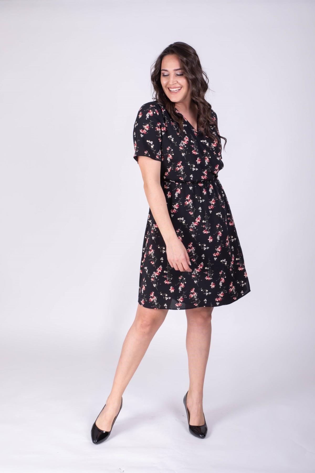 Desenli ElbiseMYLINE34402