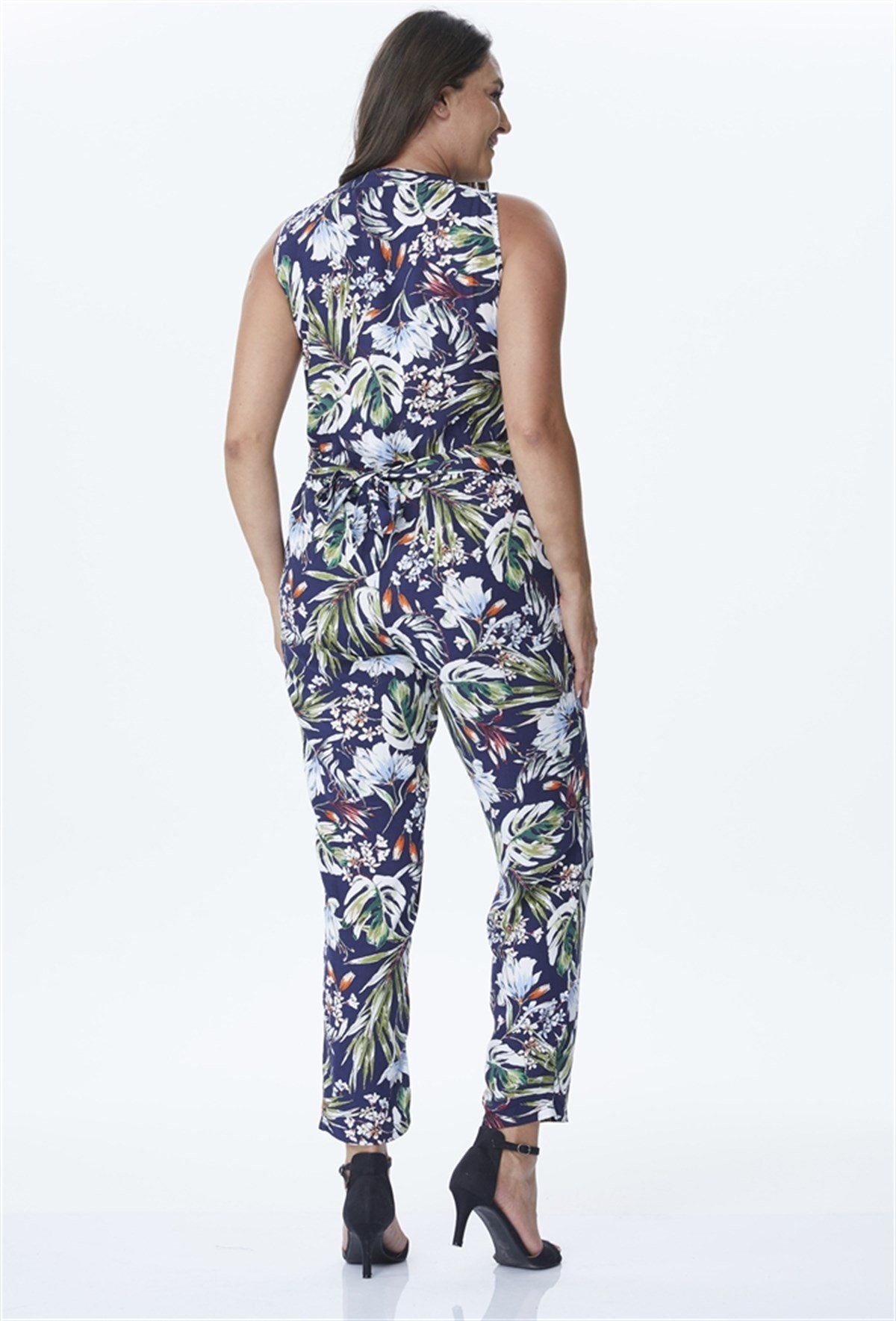 Düğmeli Ve Önden Bağlamalı TulumMYLINE23973