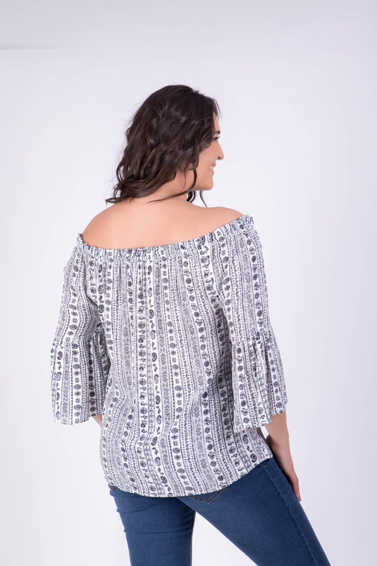 Düşük Omuzlu BluzMYLINE34398