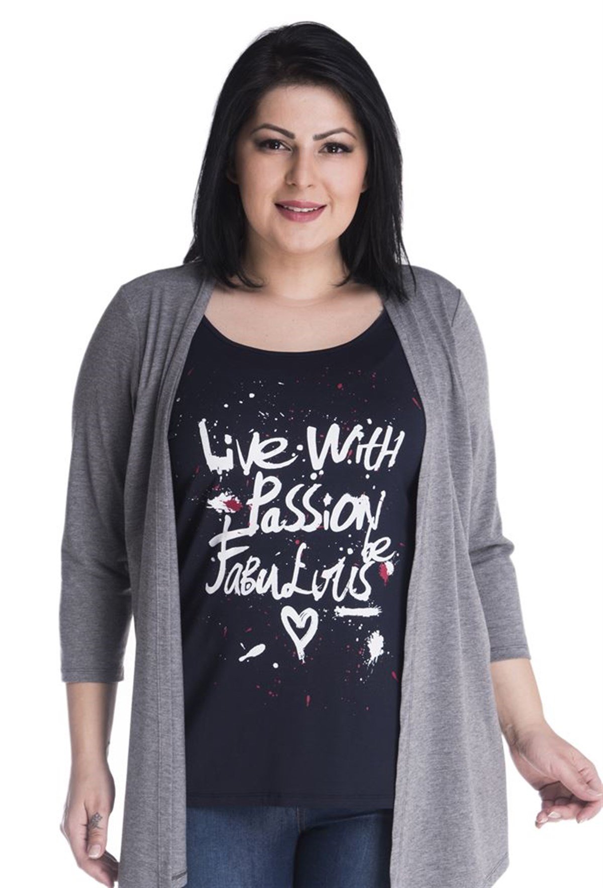 Hırkalı İçten Dikili Baskılı Atlet TakımMYLINE13349-m