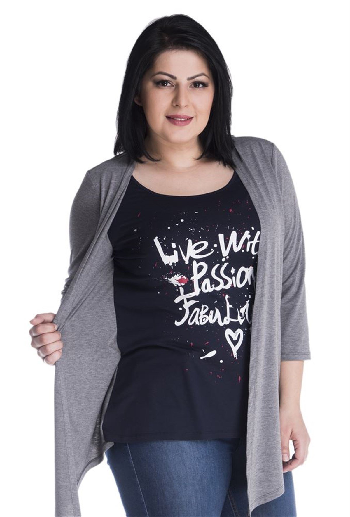 Hırkalı İçten Dikili Baskılı Atlet TakımMYLINE13349-m