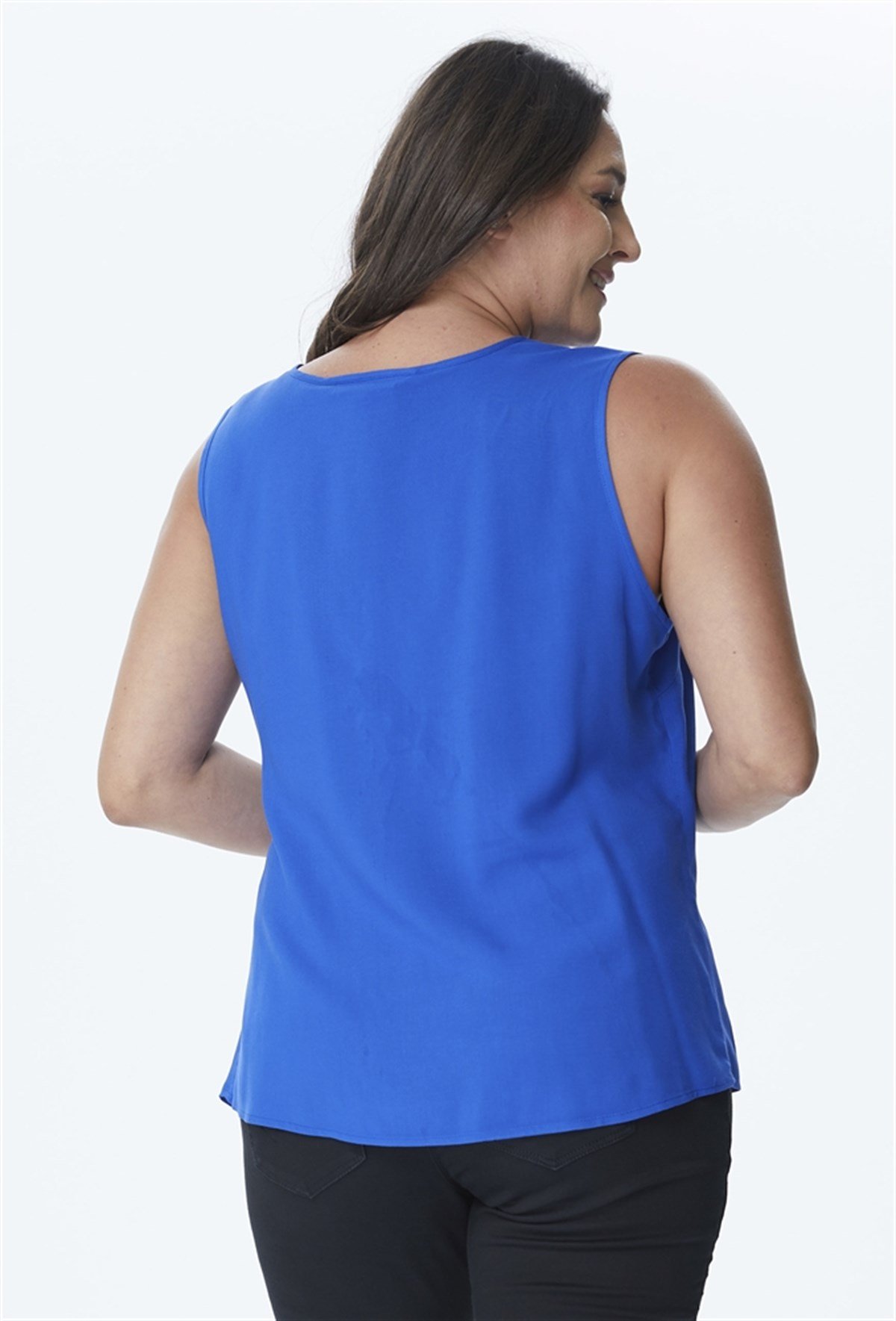 İnci Detaylı Kolsuz BluzMYLINE23916