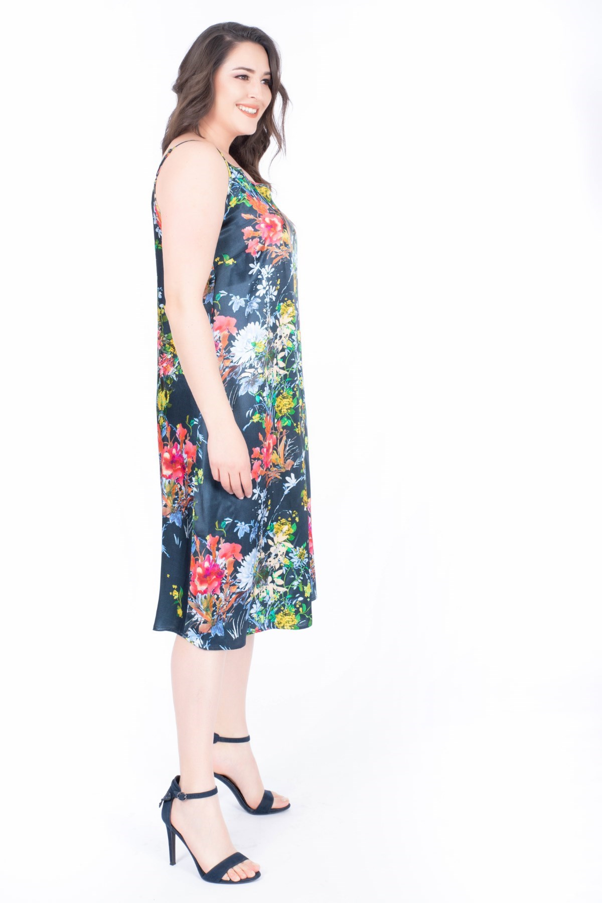 İp Askılı Saten ElbiseMYLINE34438