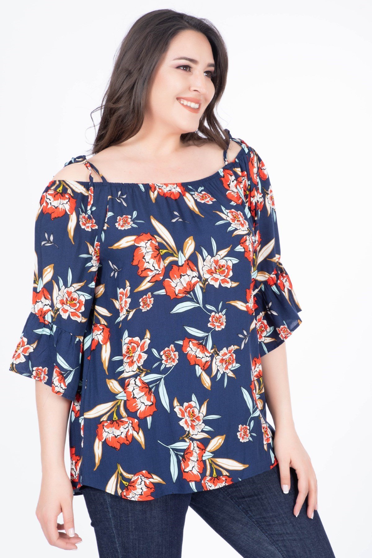 İp Askılı Volanlı BluzMYLINE34534