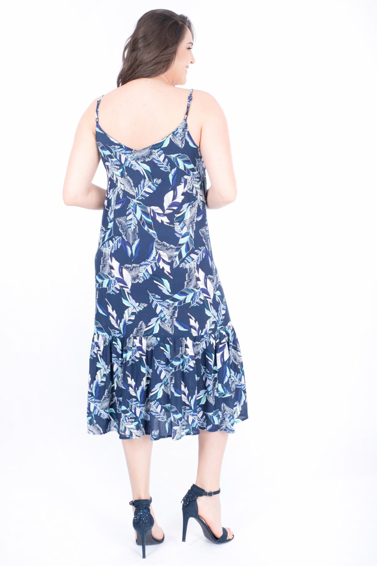 İp Askılı Volanlı ElbiseMYLINE34538