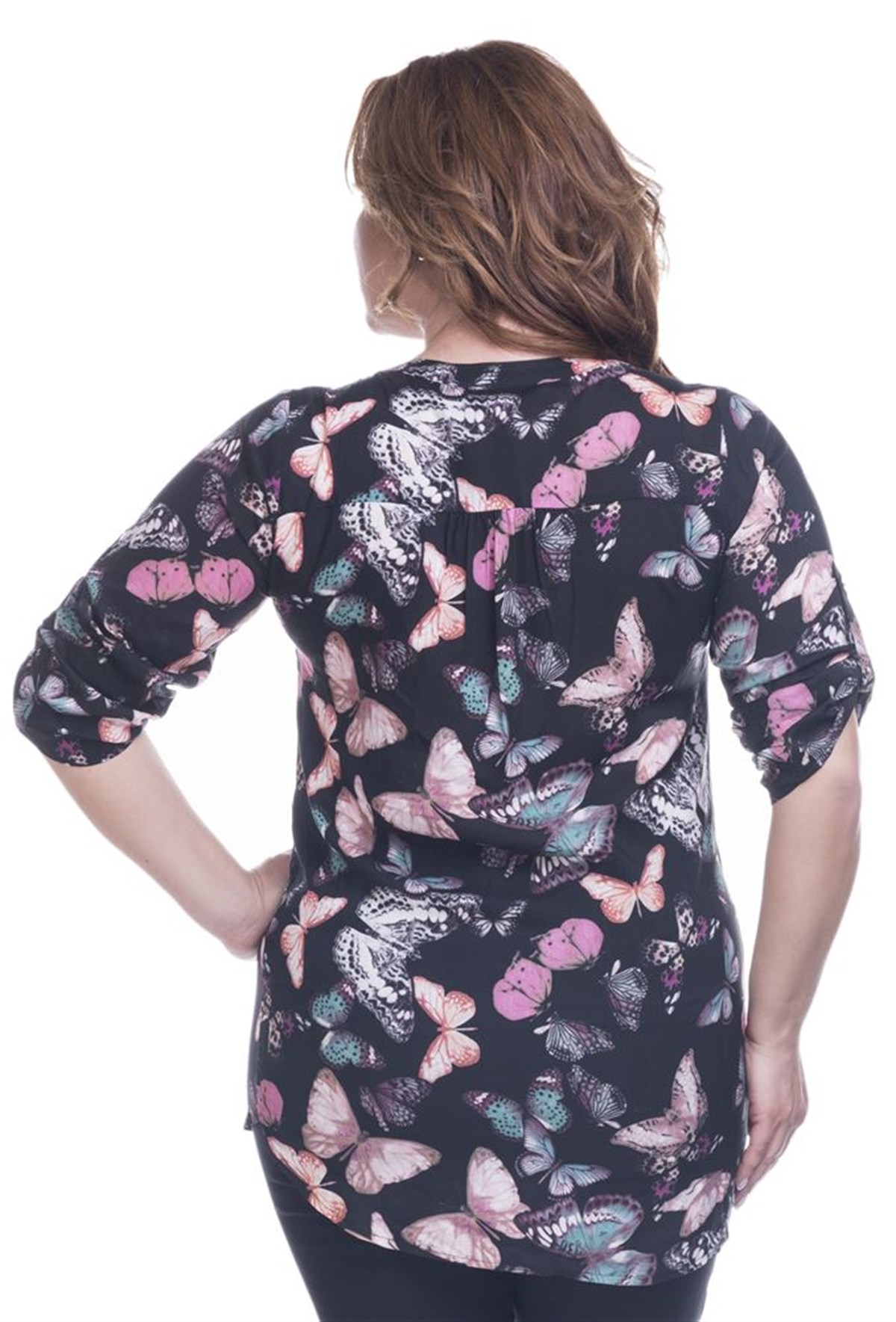 Kelebek Desenli BluzMYLINE12465-m