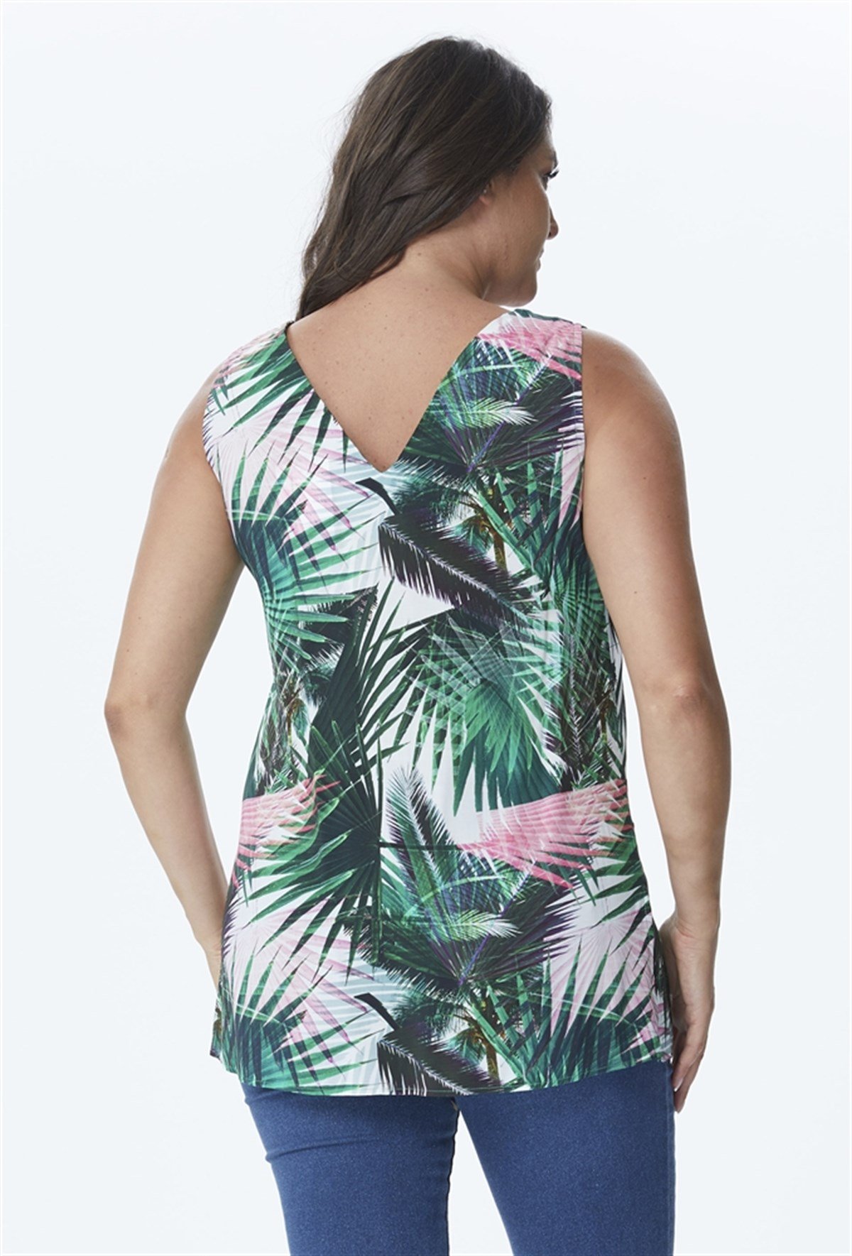 Kol Detaylı V Yakalı BluzMYLINE23929