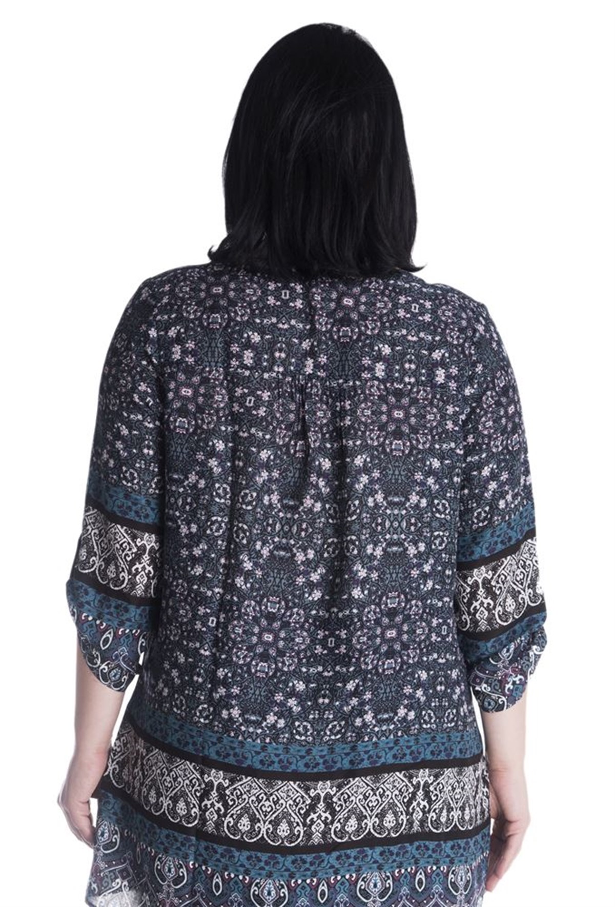 Kolları Apoletli Uzun Kol BluzMYLINE23450-m