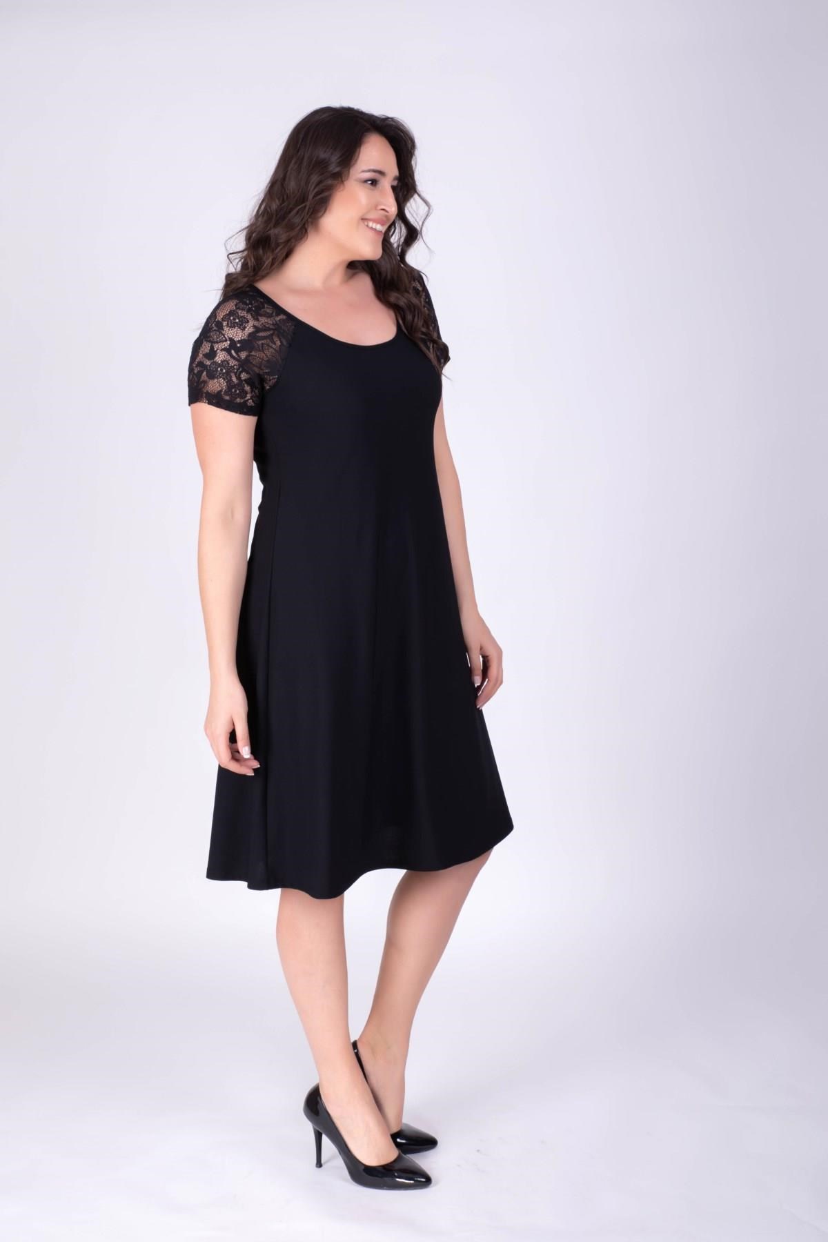 Kolları Dantel ElbiseMYLINE34392