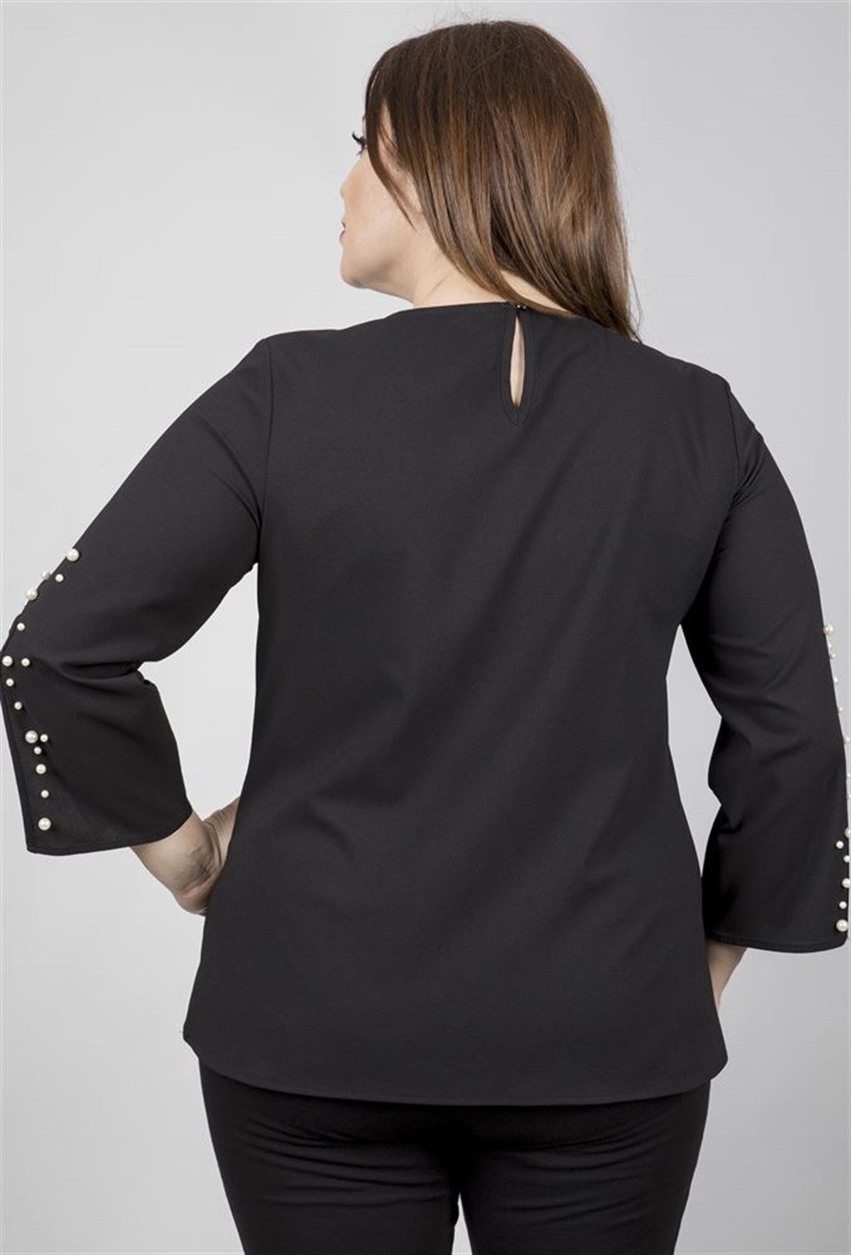 Kolları İncili BluzMYLINE23542-m