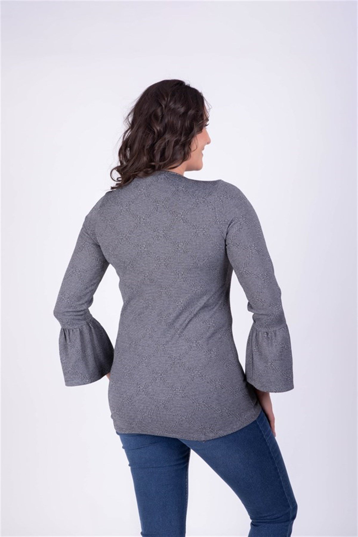 Kolları Volanlı BluzMYLINE34116