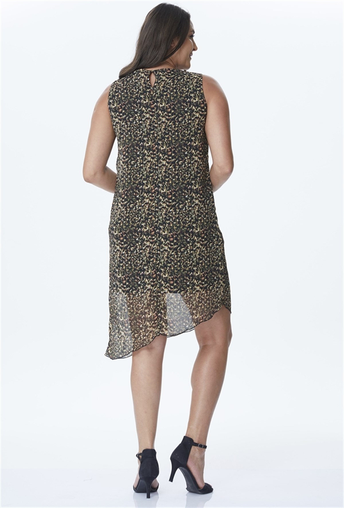 Kolsuz Asimetrik ElbiseMYLINE23889