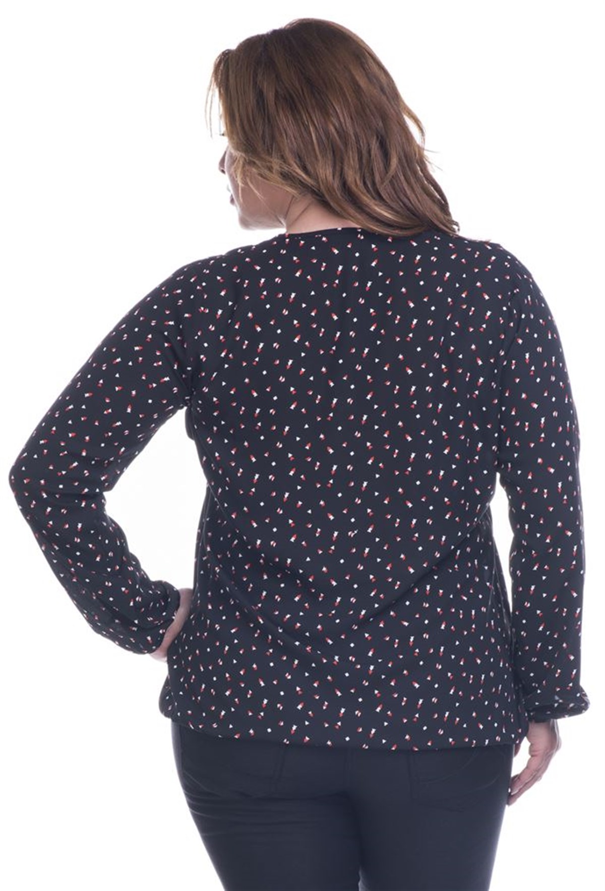 Kruvaze Crep BluzMYLINE12461-m