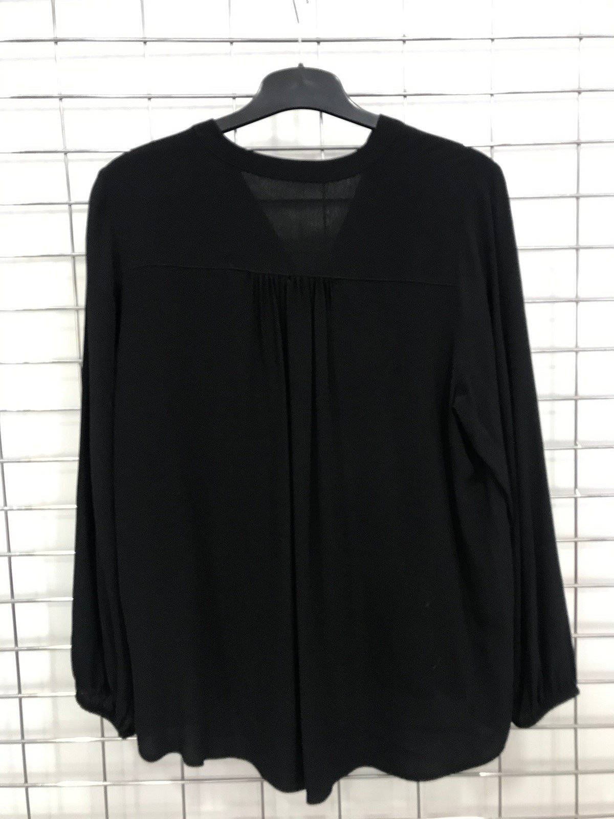 Myline- Önü Düğme Detaylı Uzun Kollu Bluz-Büyük Beden Outlet-45642