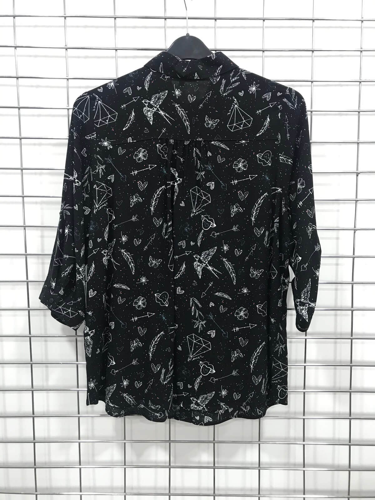 Myline-3/4 Kollu Gömlek-Büyük Beden Outlet-45909