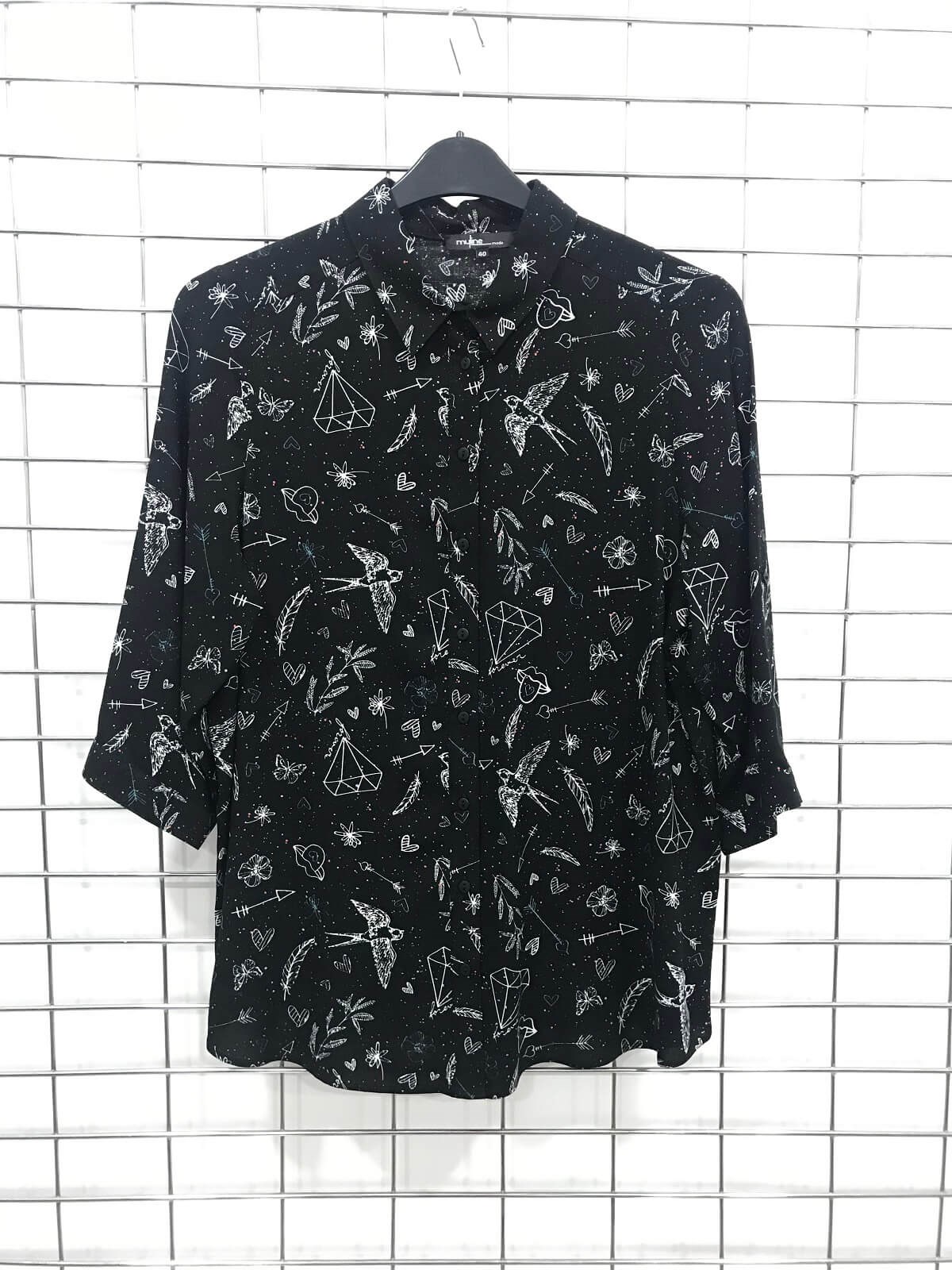 Myline-3/4 Kollu Gömlek-Büyük Beden Outlet-45909