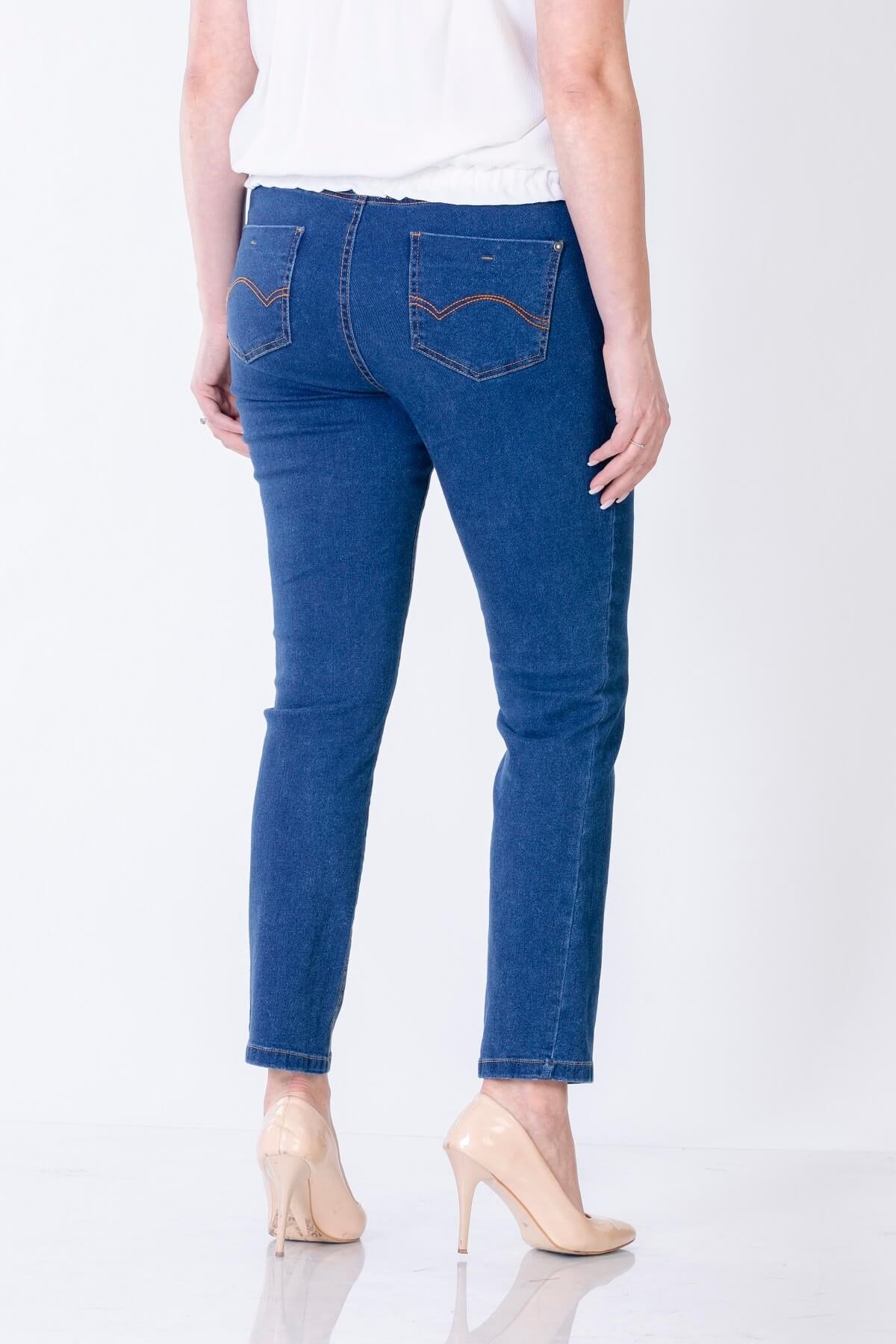 Myline-5 Cep Denim Pantolon-Büyük Beden Pantolon-56016