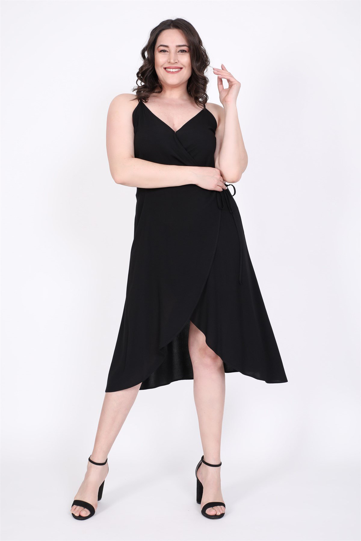 Myline-Anvelop Elbise-Büyük Beden Günlük Elbiseler-34909