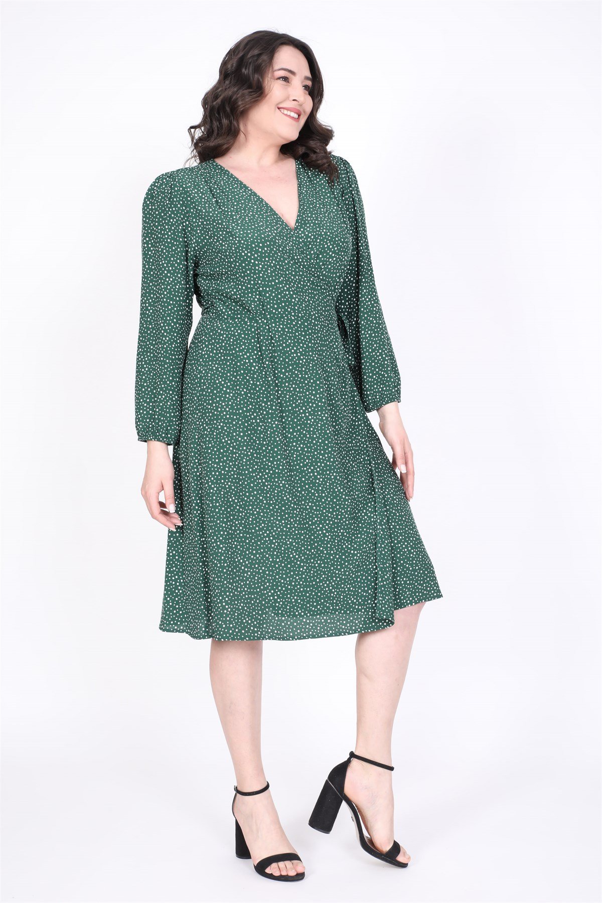 Myline-Anvelop Elbise-Büyük Beden Günlük Elbiseler-35213