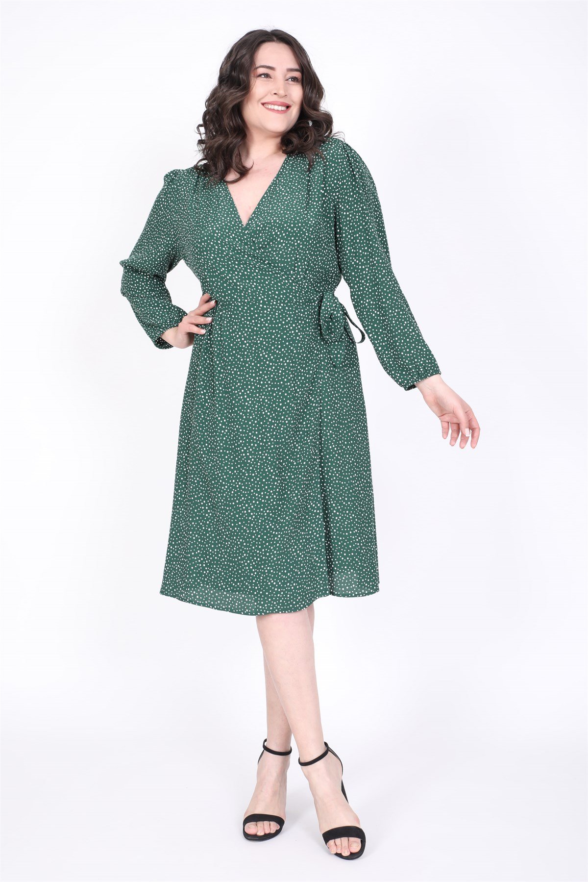 Myline-Anvelop Elbise-Büyük Beden Günlük Elbiseler-35213