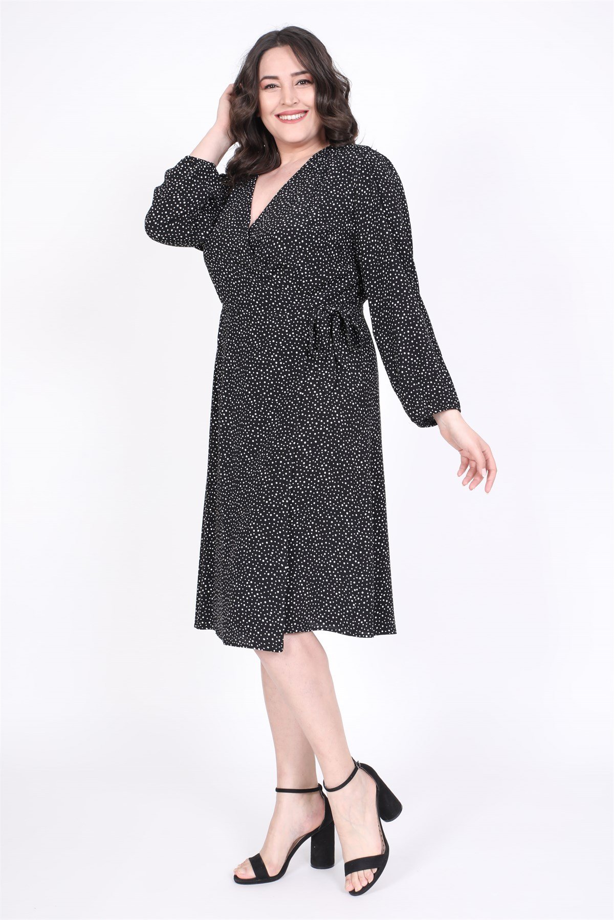 Myline-Anvelop Elbise-Büyük Beden Günlük Elbiseler-35224