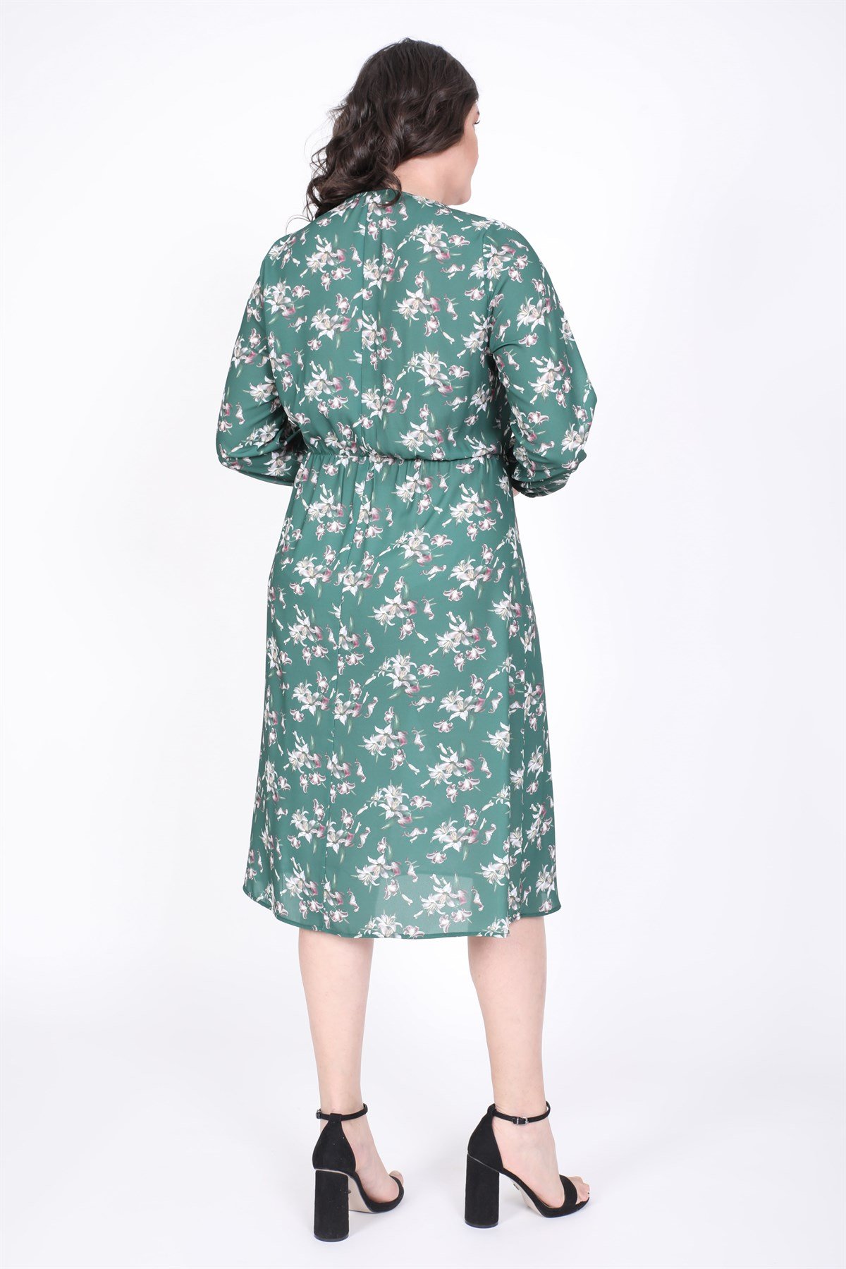 Myline-Anvelop Elbise-Büyük Beden Günlük Elbiseler-35291